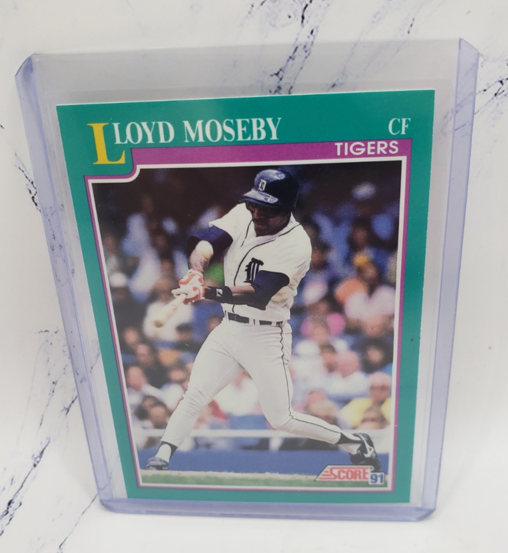 1991 Score Lloyd Moseby Detroit Tigers Baseball Card